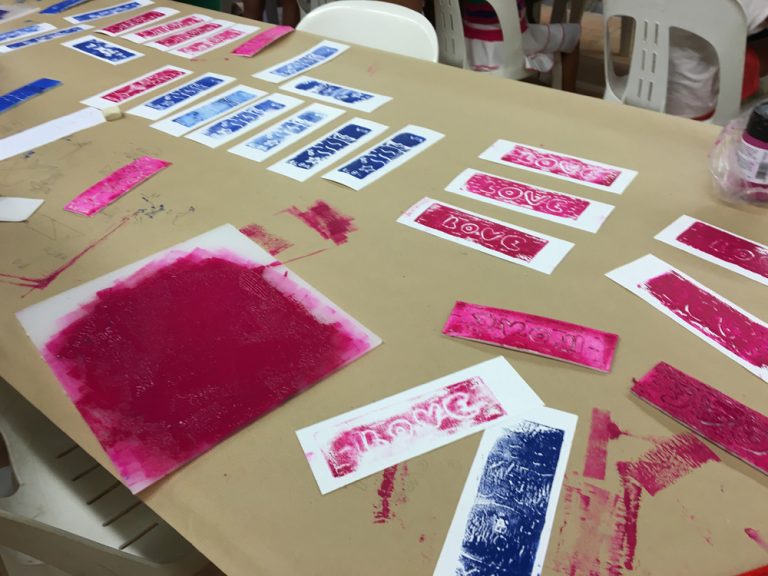 Taller de punts de llibre litografia