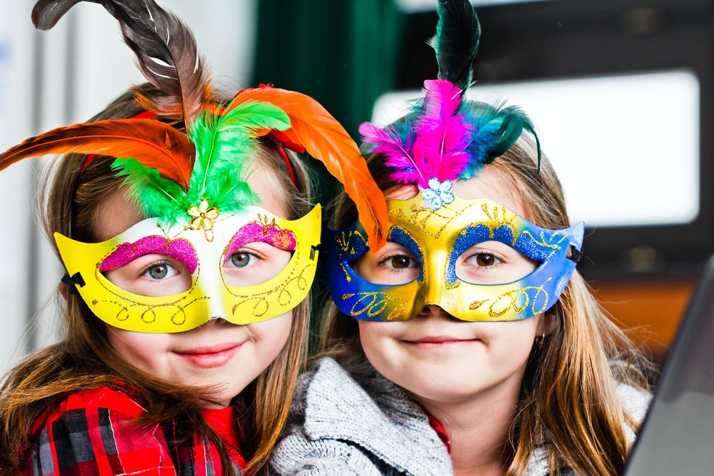 Os gustan estas bonitas gafas de Carnaval para niños?