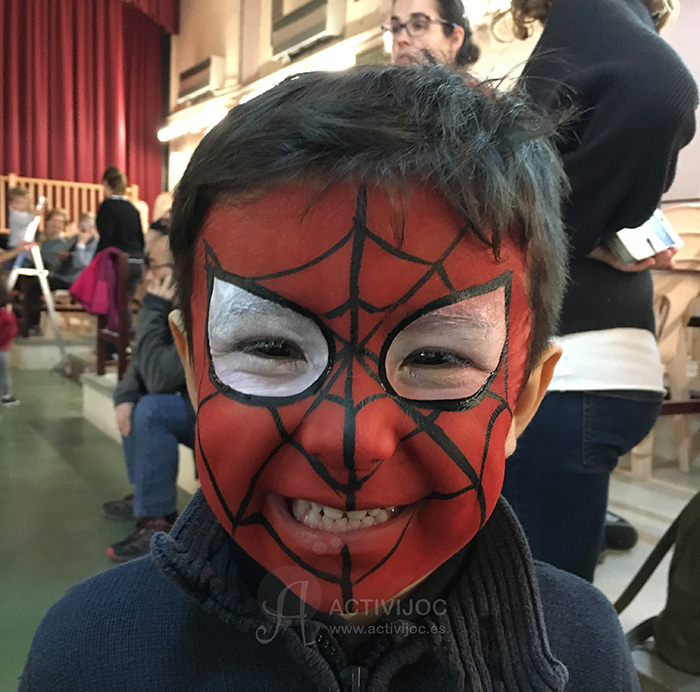 Maquillatge de spiderman